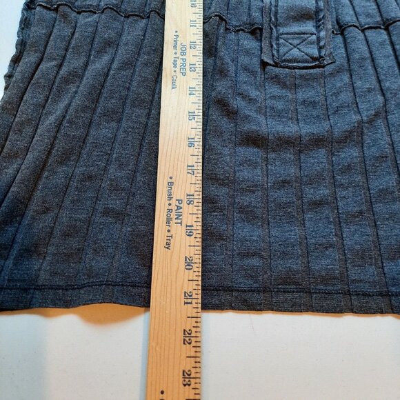 We The Free People In The Mix Henley Top Womens XS Dark Charcoal Grunge Oversize - Picture 10 of 11